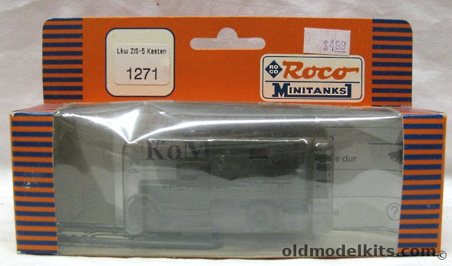 Roco HO Minitanks Lkw ZIS-5 Kasten, 1271 plastic model kit